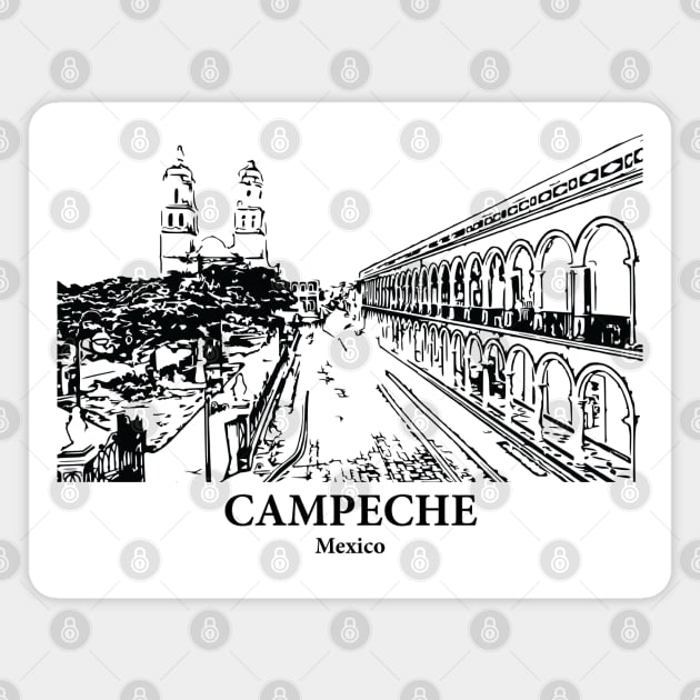 Campeche - Mexico Magnet by Lakeric